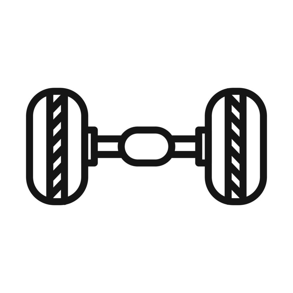 wheel alignment icon mark in filled style vector