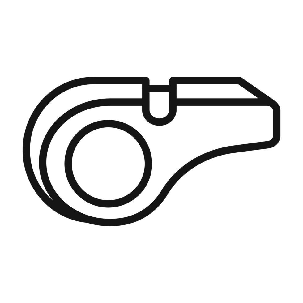 whistle icon mark in filled style vector