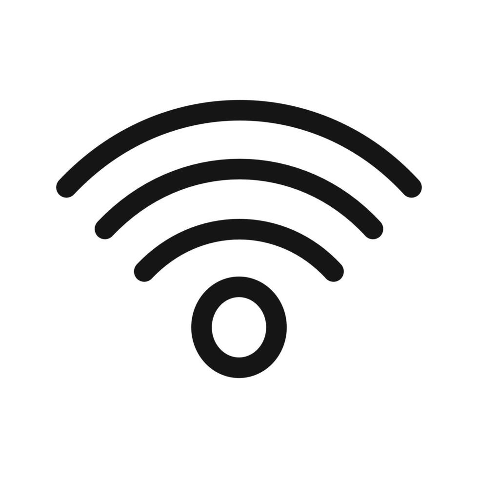 Wifi icon mark in filled style vector