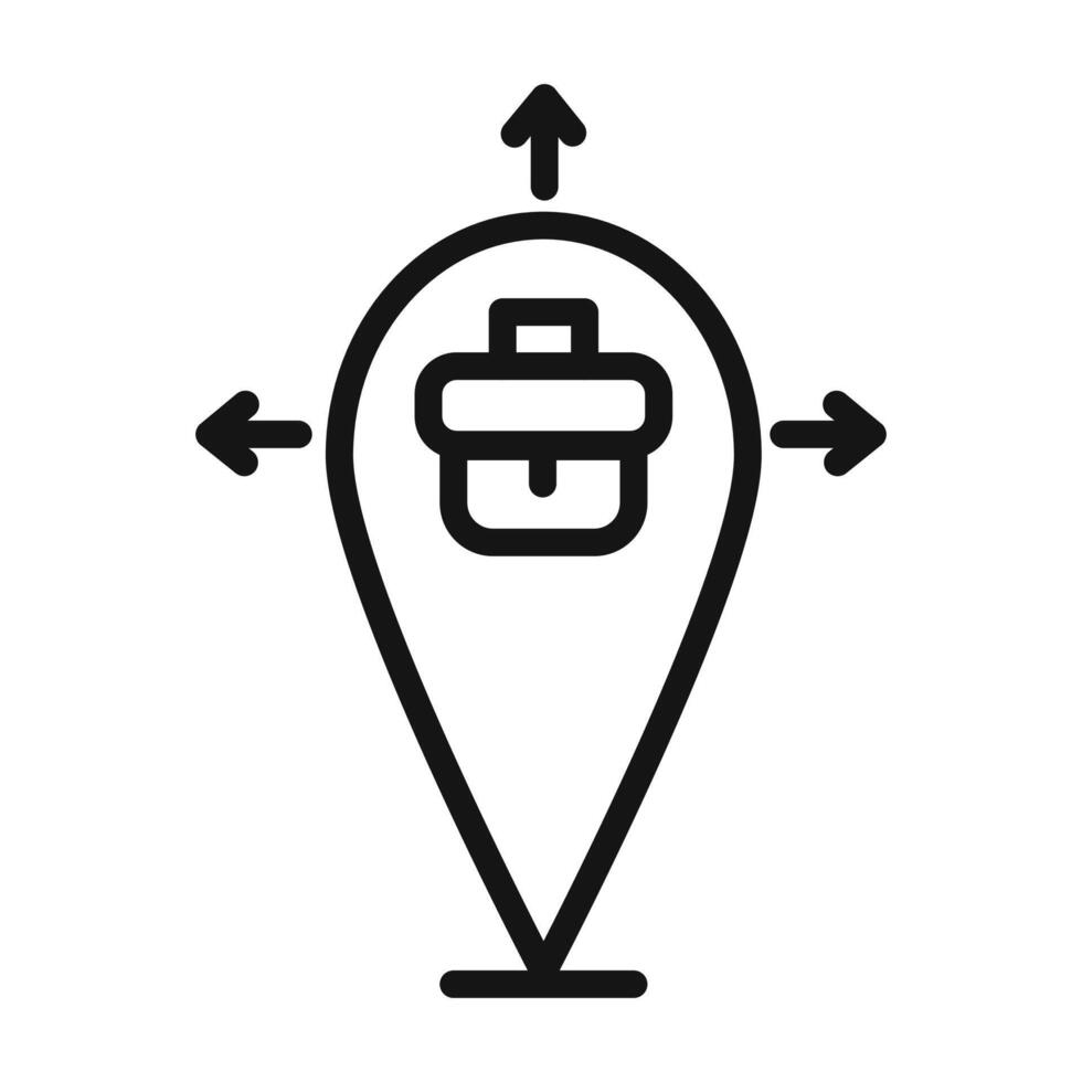Business expansion icon vector