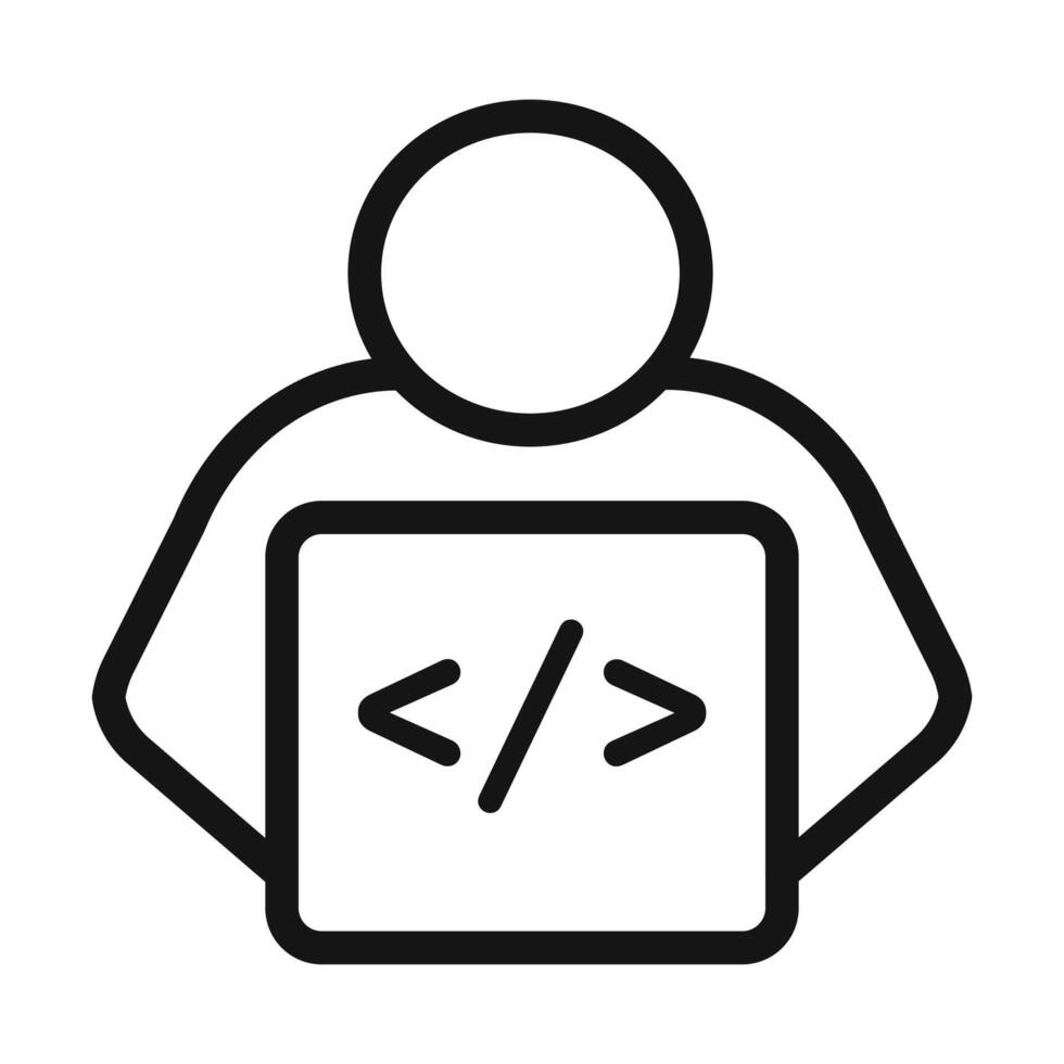 coding Symbol mark in filled style vector
