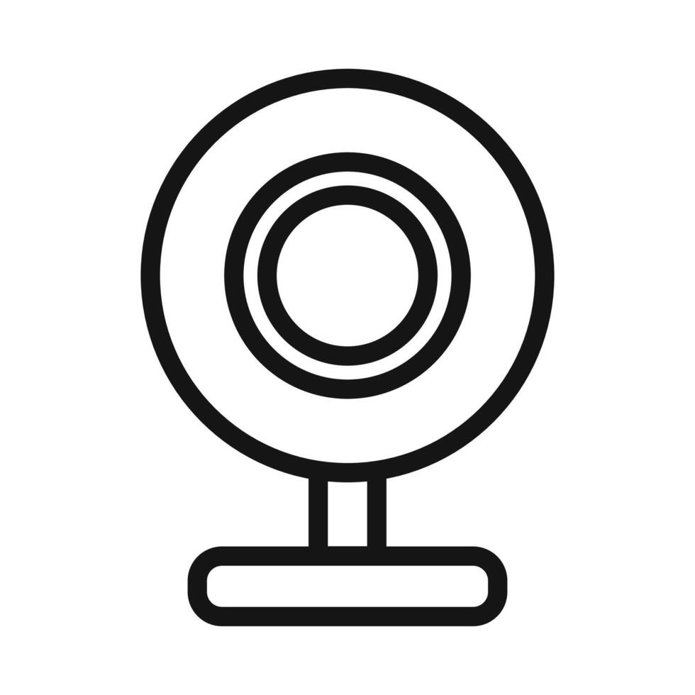 Digital Webcam Symbol mark in filled style vector