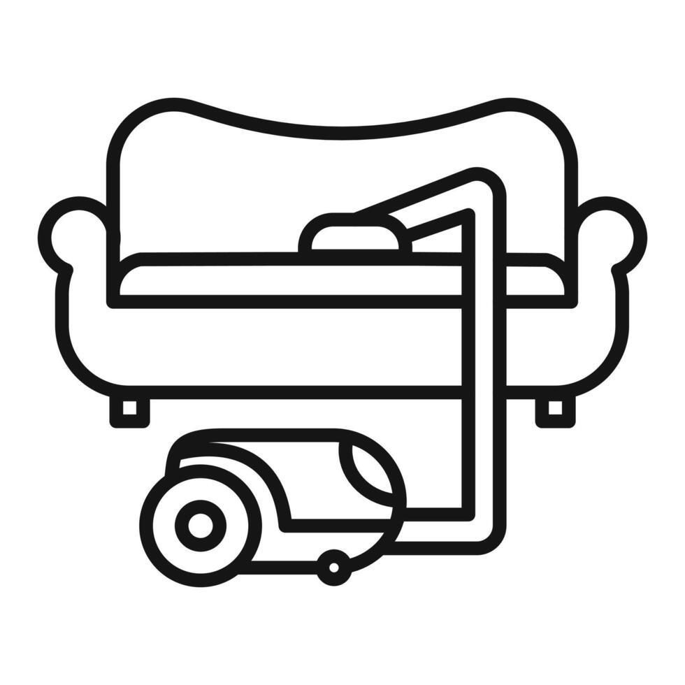 Furniture dry cleaning Symbol mark in filled style vector