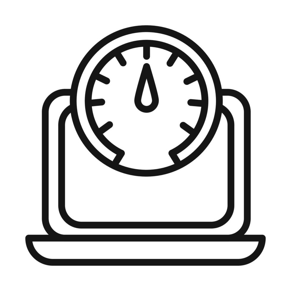 Network speed test Symbol mark in filled style vector