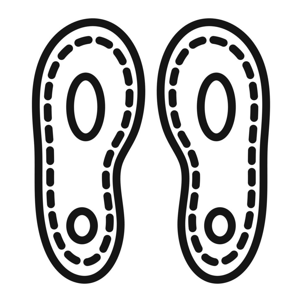 Orthopedic insoles Symbol mark in filled style vector