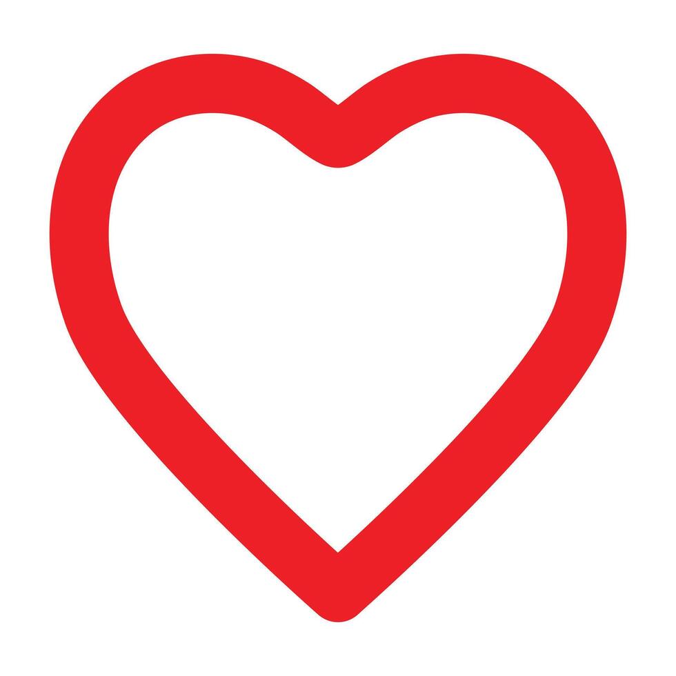 Hearts Symbol mark in filled style vector