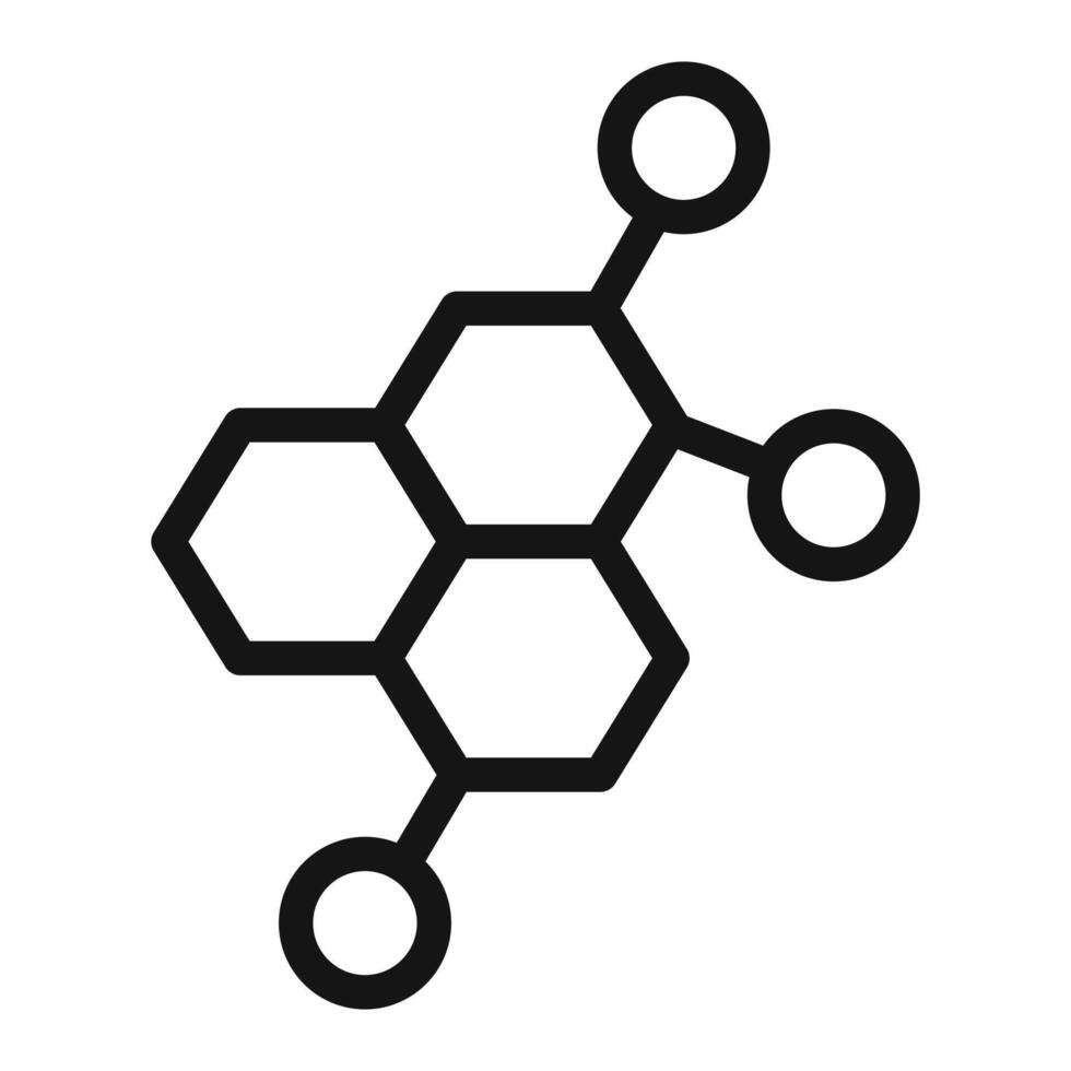 Hormones Symbol mark in filled style vector