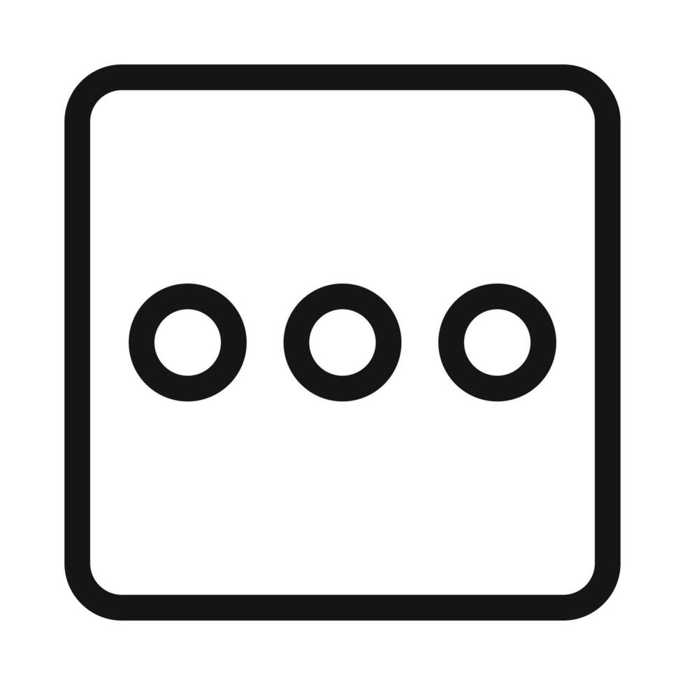 more button Symbol mark in filled style vector