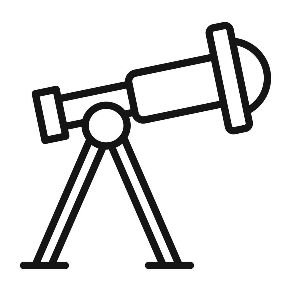 Telescope Symbol mark in filled style vector