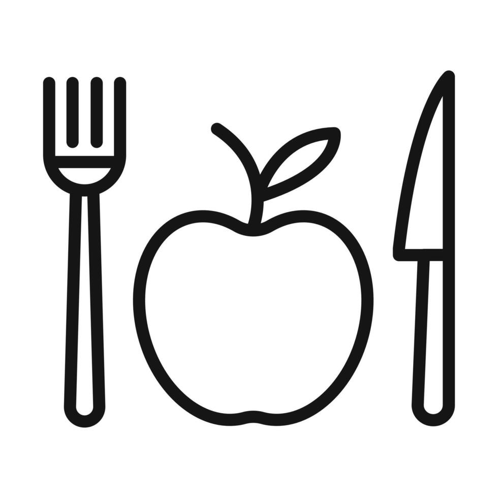 vegetarian food Symbol mark in filled style vector
