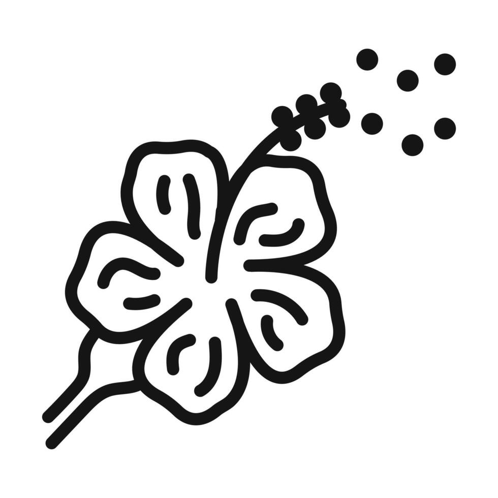 Pollen Symbol mark in filled style vector