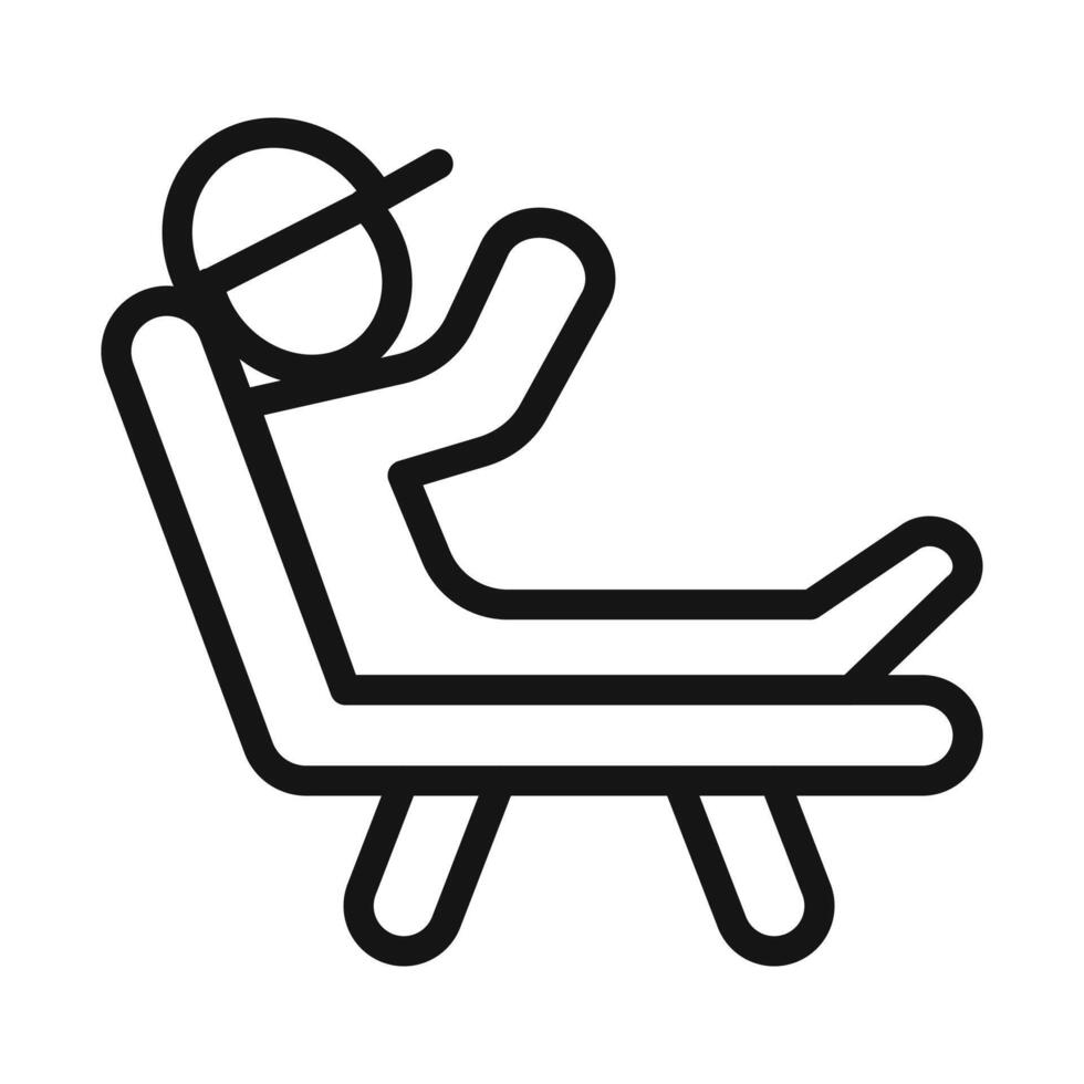 Relax Symbol mark in filled style vector