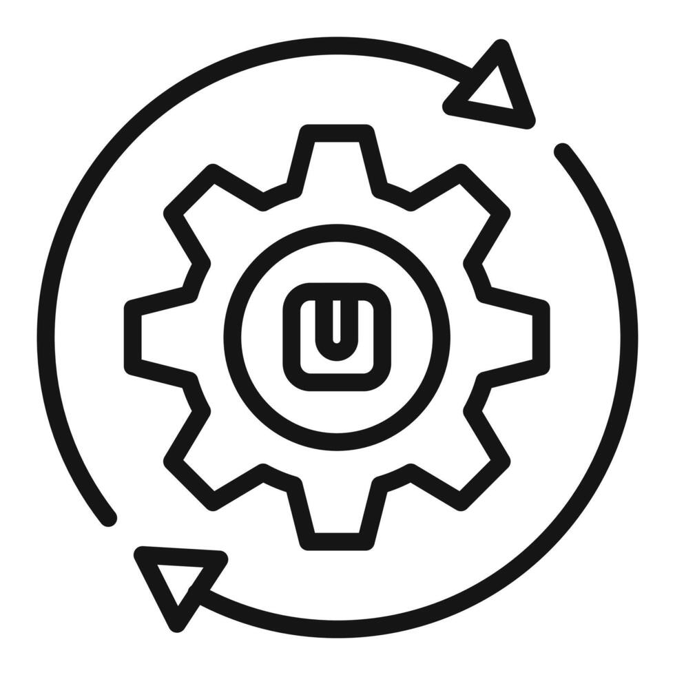 Supply chain Symbol mark in filled style vector