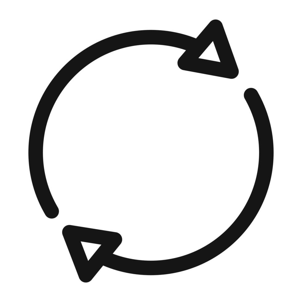 Synchronization Symbol mark in filled style vector