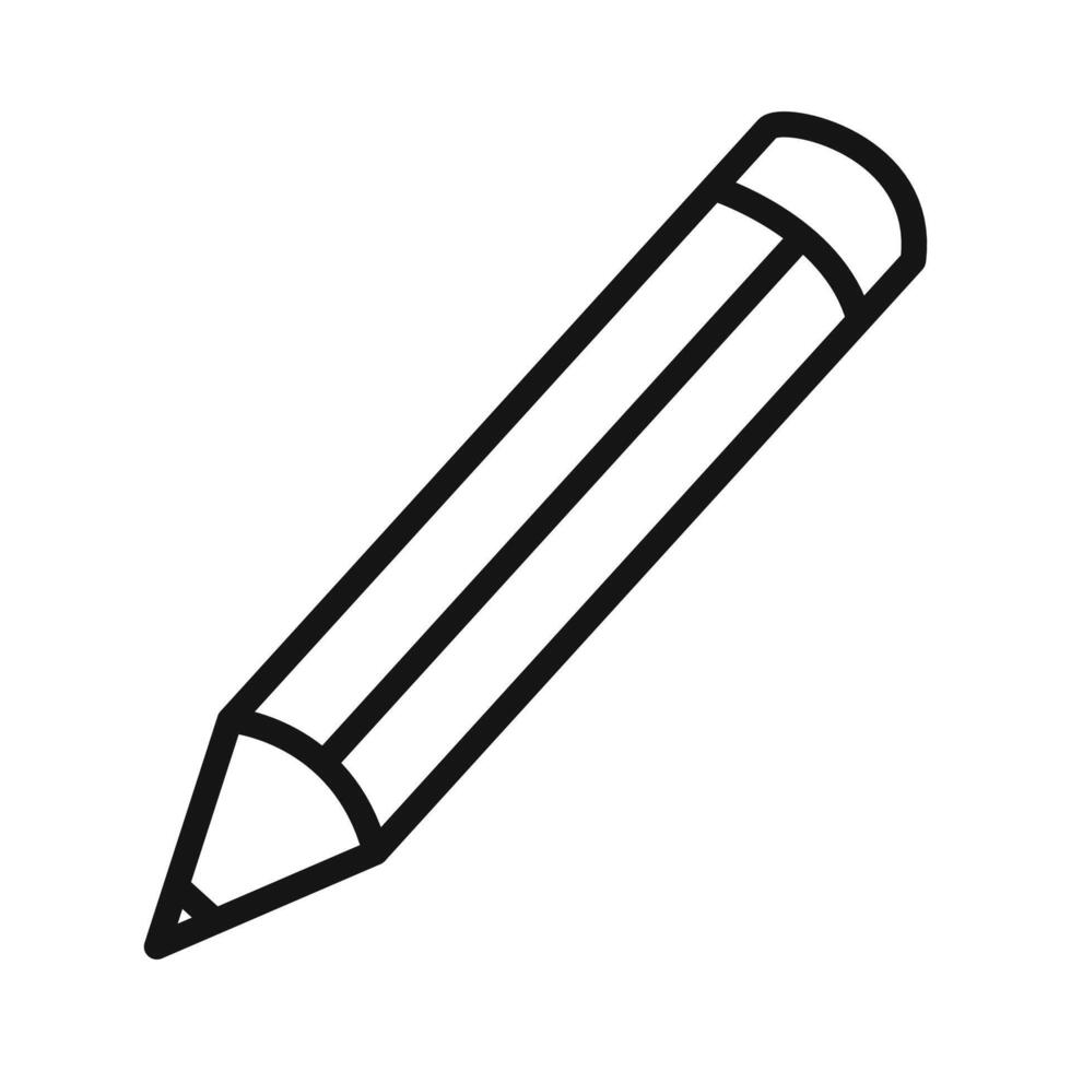 Pencil Symbol mark in filled style vector