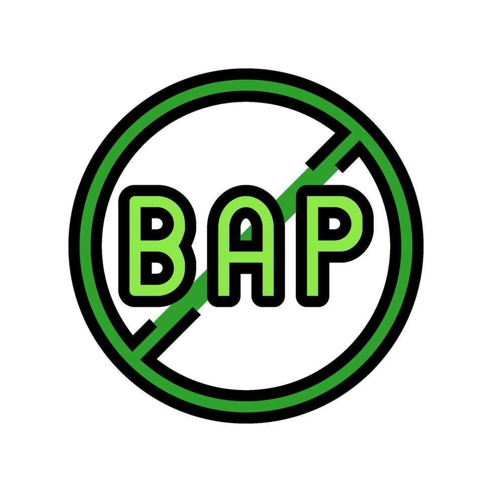 bpa free product label warning color icon illustration vector