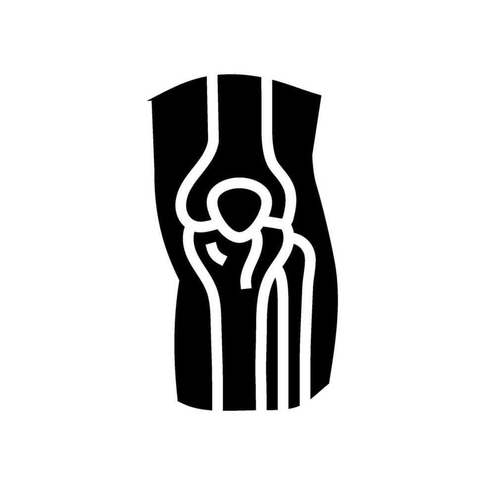 joint pain obesity overweight glyph icon illustration vector