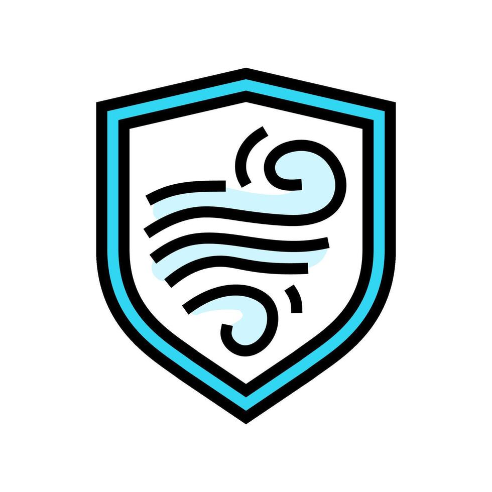 storm resistant label product caution color icon illustration vector
