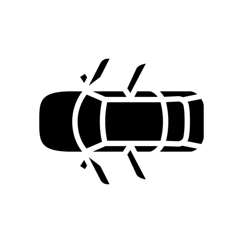 doors car drive glyph icon illustration vector