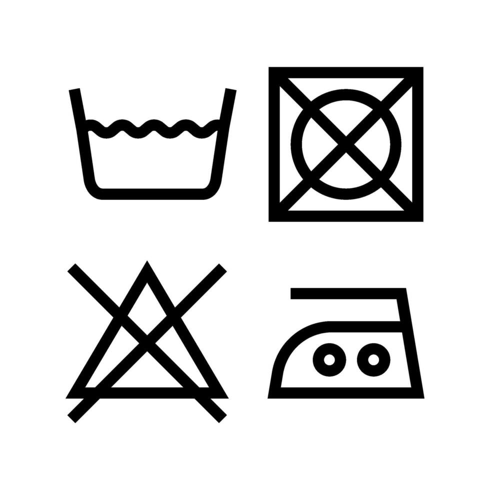 garment care dry cleaning line icon illustration vector