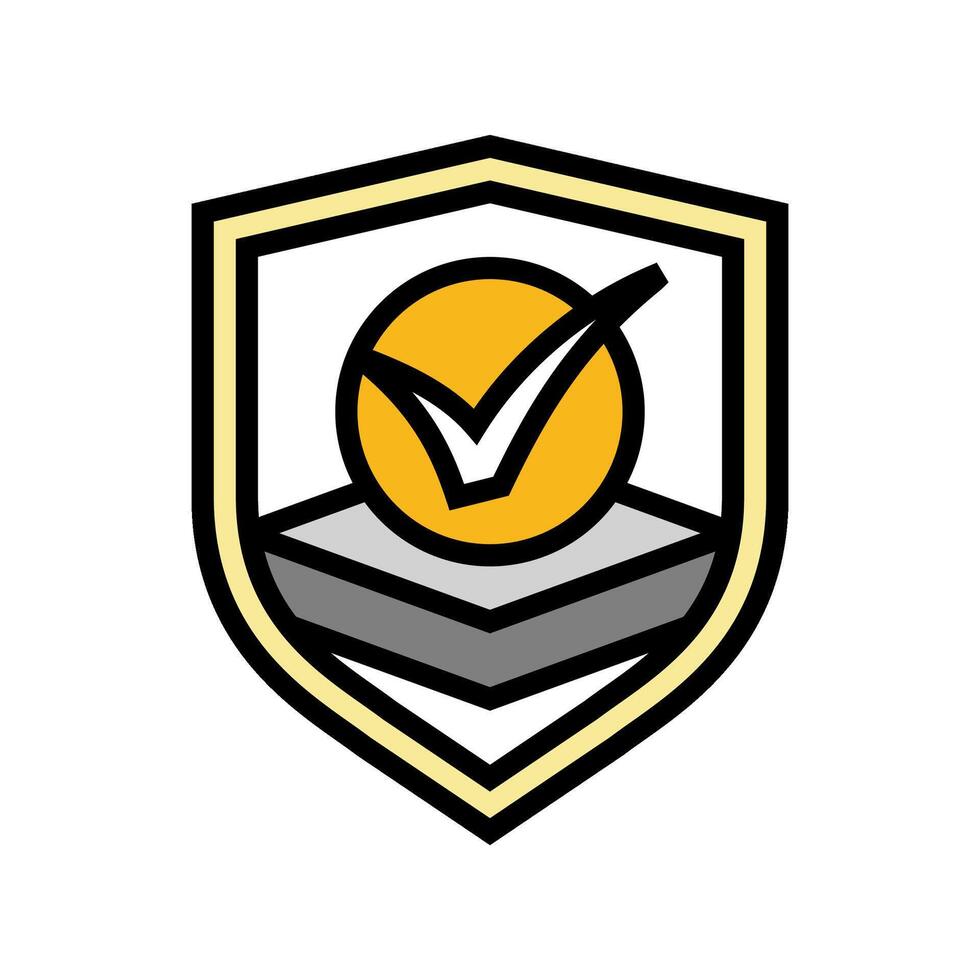 protective cover product label caution color icon illustration vector