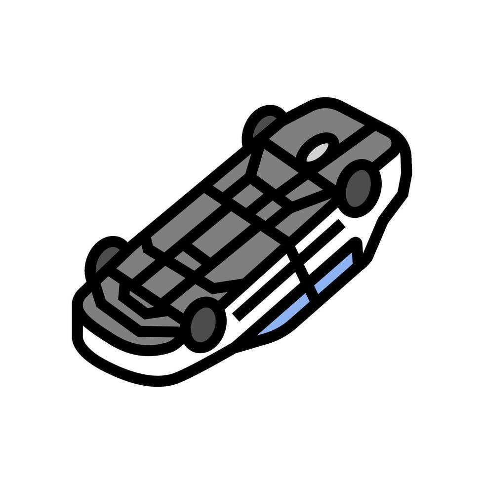 upside down car modern color icon illustration vector
