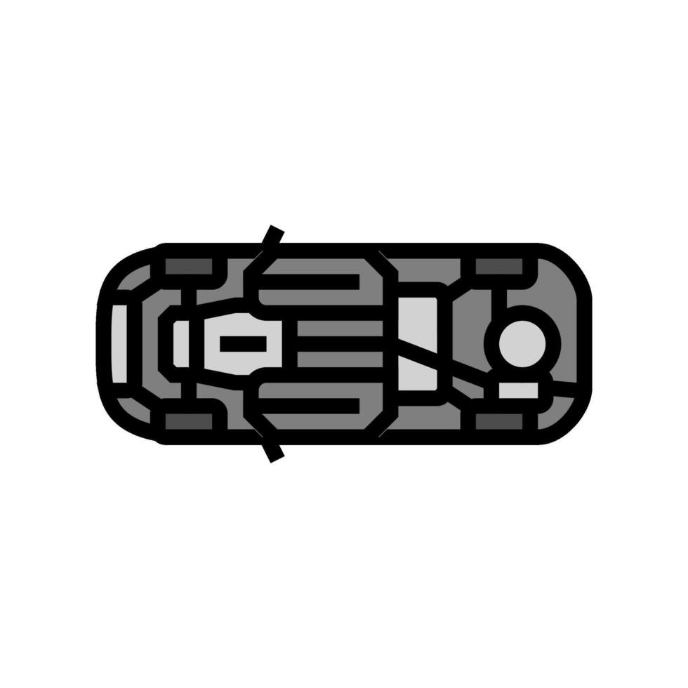 bottom view car modern color icon illustration vector