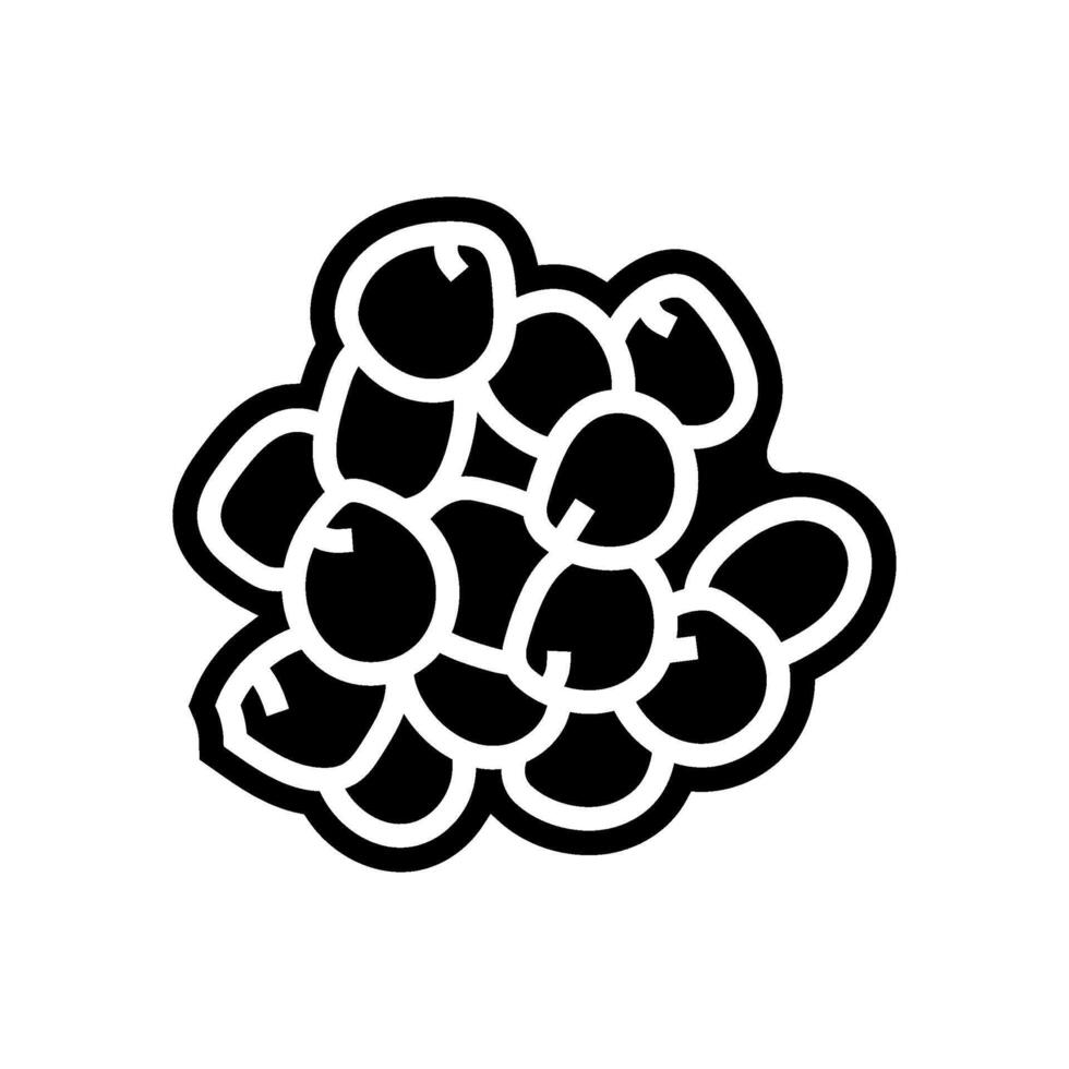 lupin allergen free product food glyph icon illustration vector