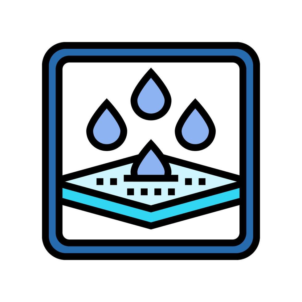fast absorbing product label caution color icon illustration vector