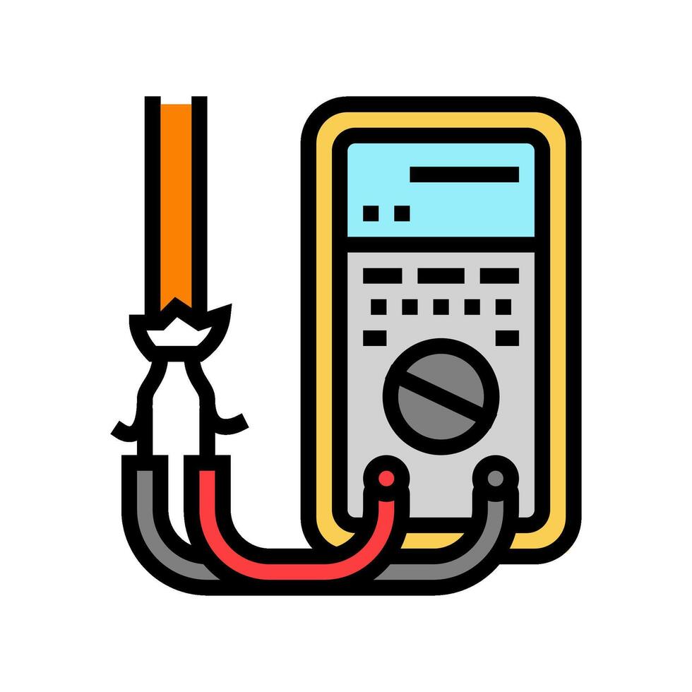 insulation check audit energy color icon illustration vector