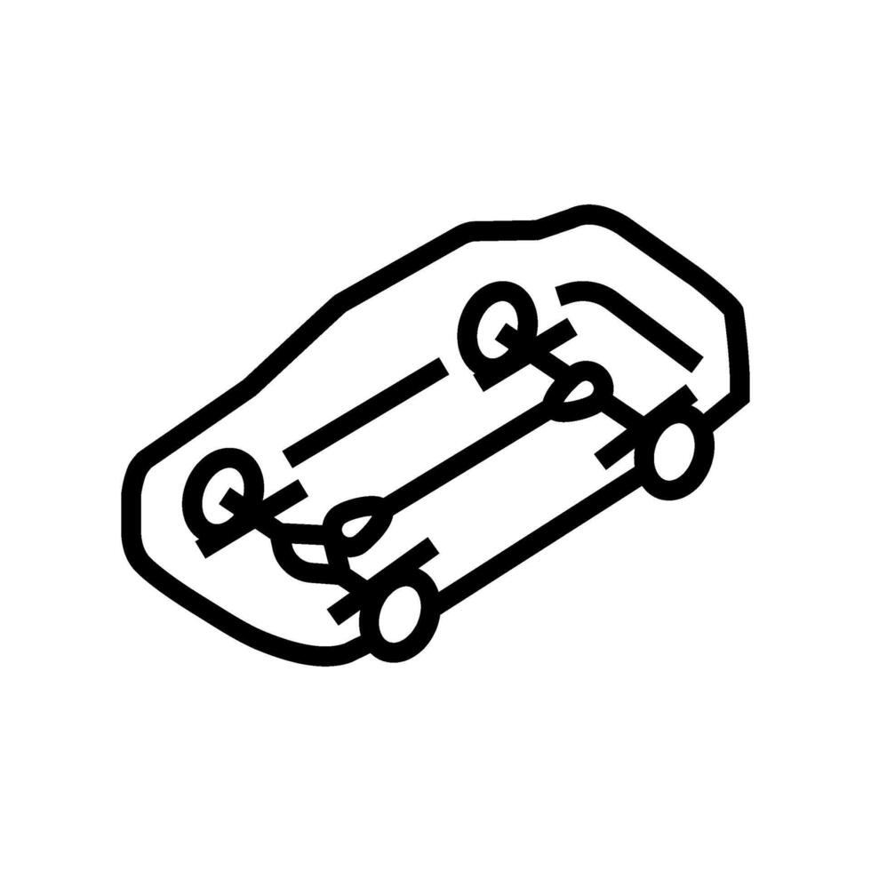 motor car line icon illustration vector