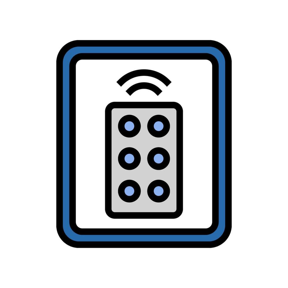 remote control label product caution color icon illustration vector