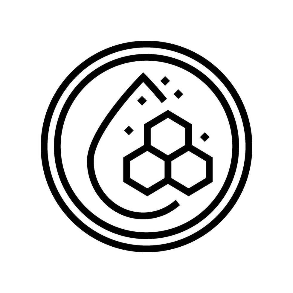 clean formula label product caution line icon illustration vector