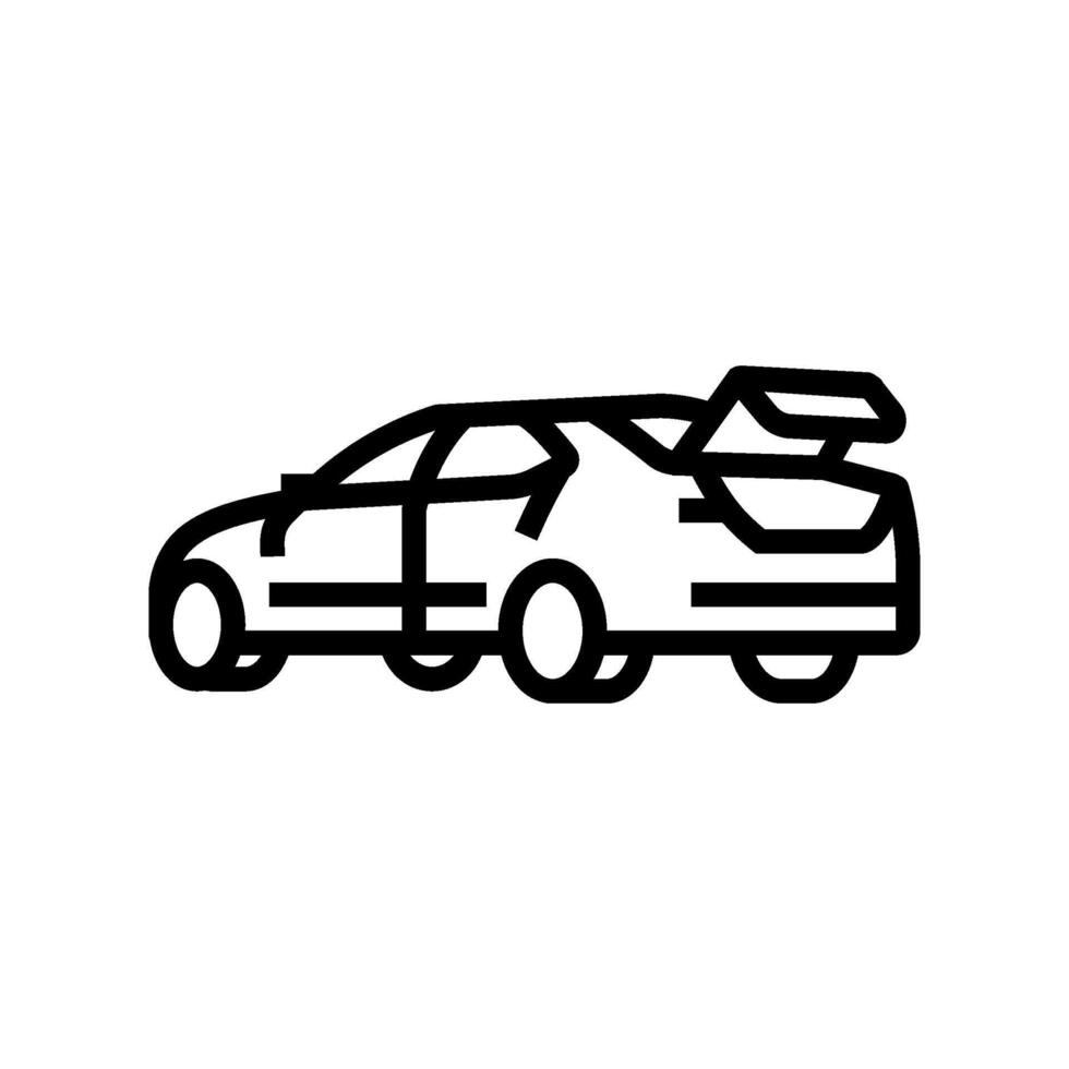 car modern transport line icon illustration vector