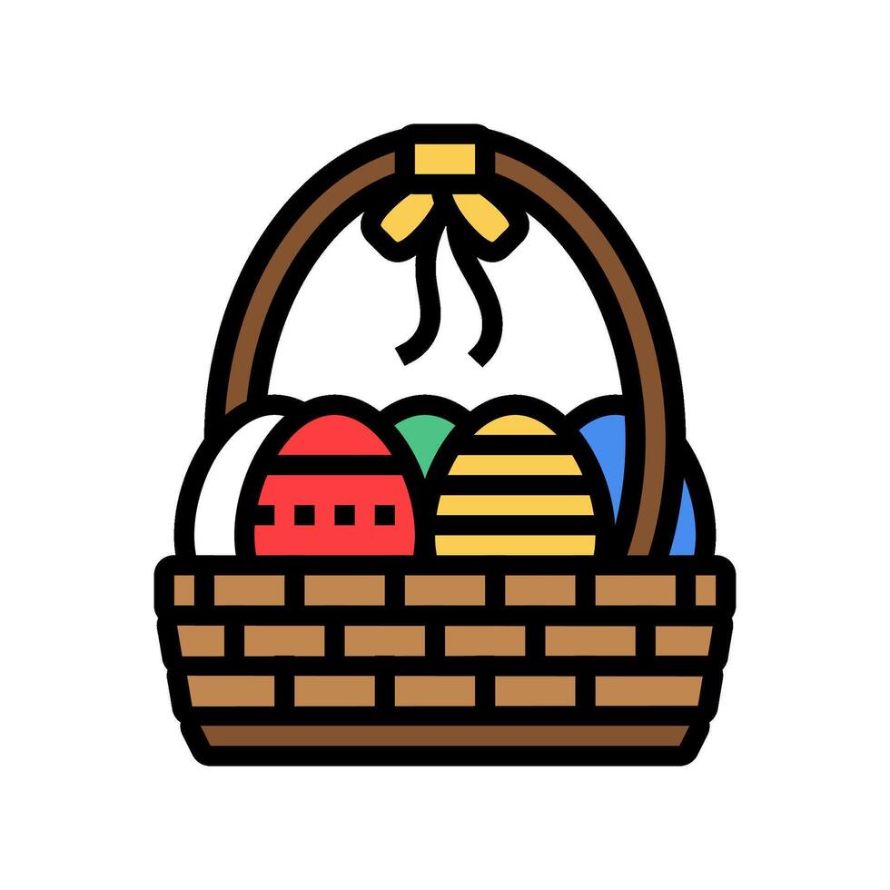 easter sunday usa holiday color icon illustration vector