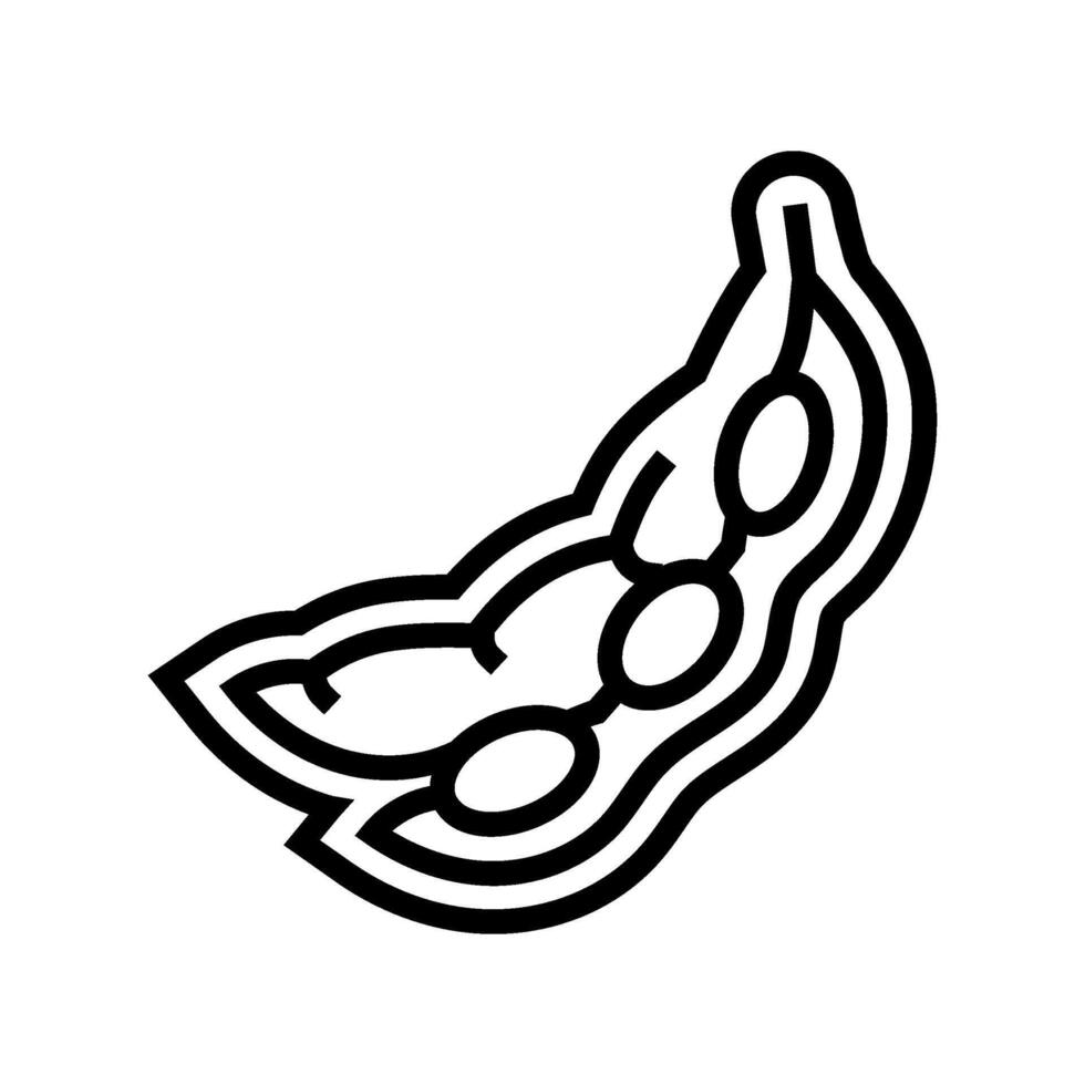soy allergen free product food line icon illustration vector