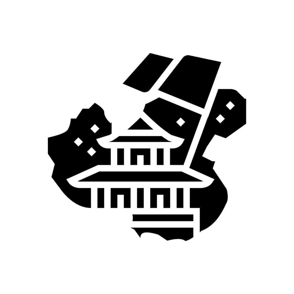 national day of the republic of china glyph icon illustration vector