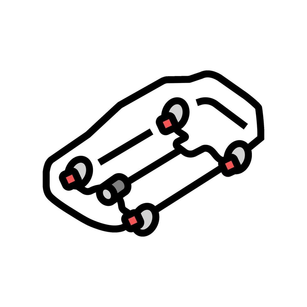 brakes car color icon illustration vector
