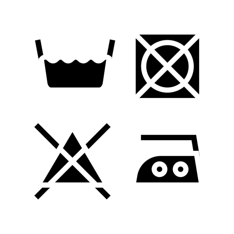 garment care dry cleaning glyph icon illustration vector