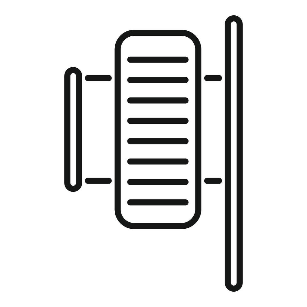 Radiator heating system maintaining comfortable room temperature icon vector