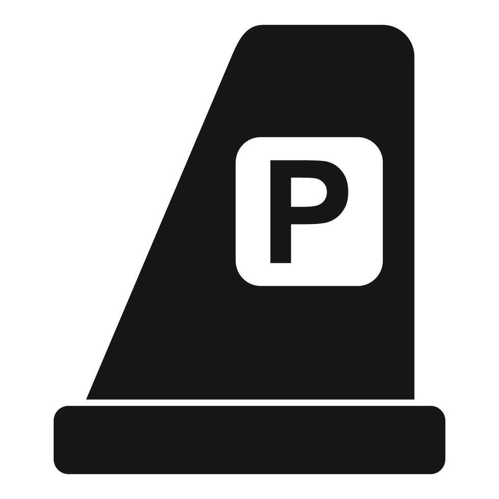 Parking sign showing where you are allowed to park your car vector