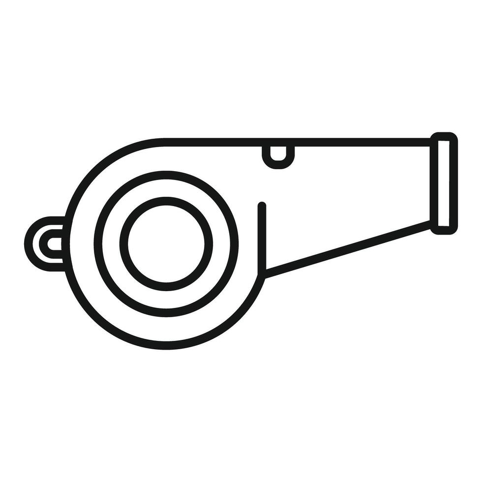Whistle icon showing loud sound for attention vector