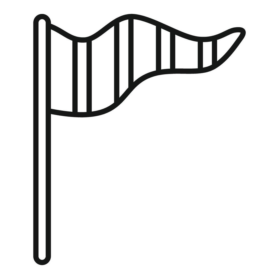 Windsock icon showing wind direction and strength vector