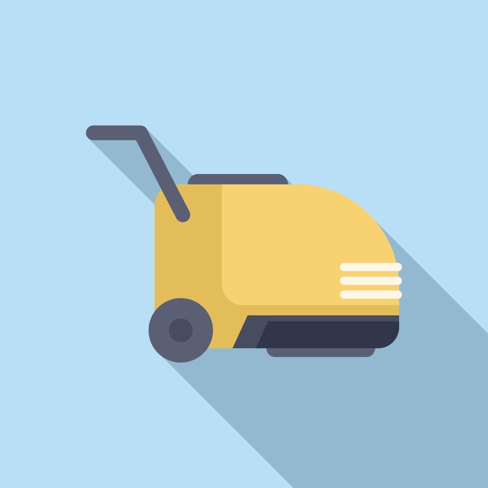 Professional cleaning equipment, industrial floor scrubber for efficient cleaning vector