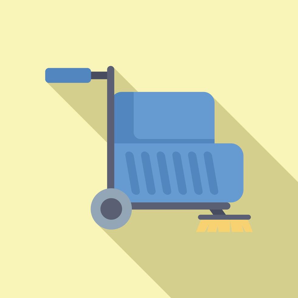 Professional cleaning equipment side view cleaning machine illustration vector
