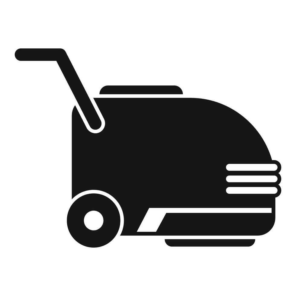 Professional cleaning equipment icon showing cleaning cart vector