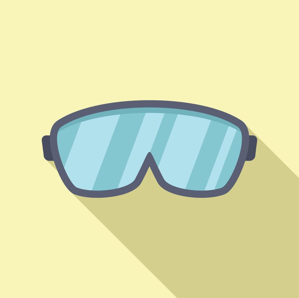Protective glasses icon showing safety equipment for science experiments vector