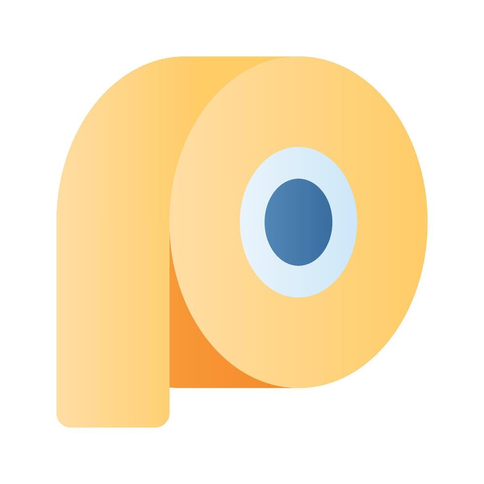 A creative adhesive tape icon, suitable for indicating sealing, sticking, or repairing functions vector