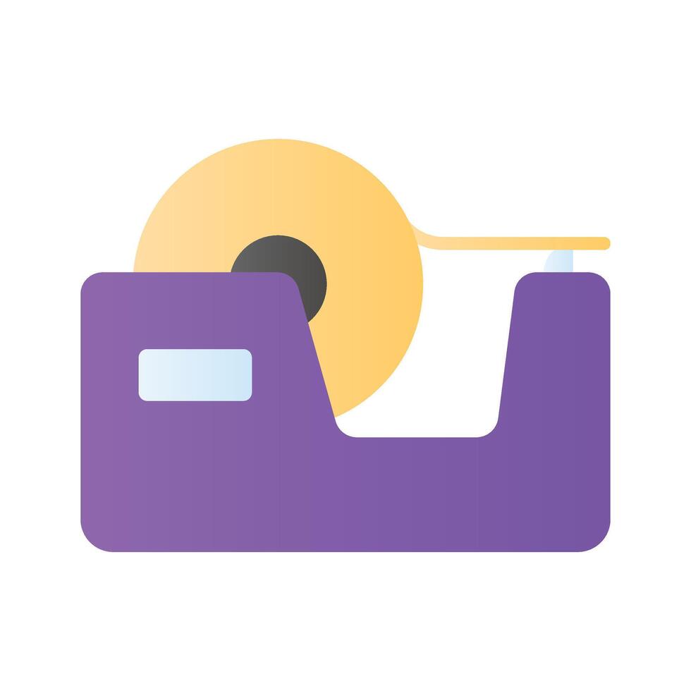 A small tool that holds and dispenses adhesive tape, tape dispenser vector