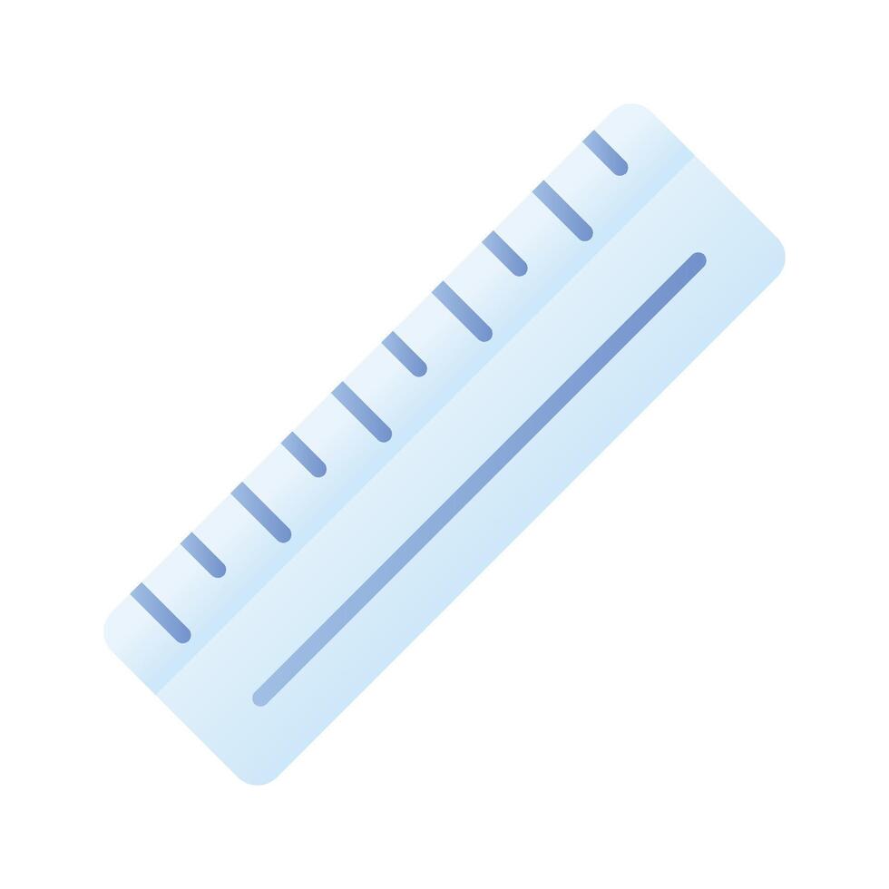 Tool for measurement or calculating length, premium icon of ruler, scale vector